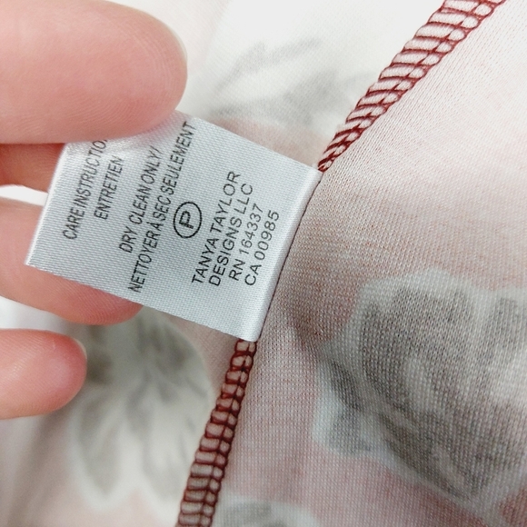 New Tanya Taylor Women's Red Thea Floral Fit and Flare Dress P5048 - Picture 9 of 10